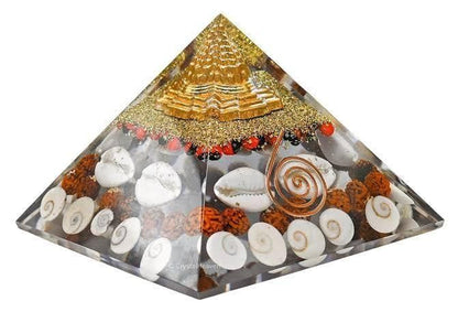 Crystal Wealth Gomati Chakra Shree Yantra Pyramid