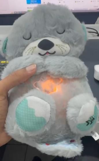 Breathing teddy bear with magical sound to your loved one