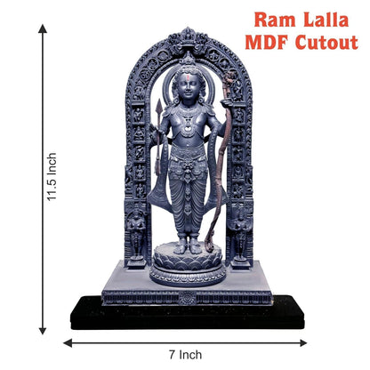 Ram Lalla MDF Cutout of Ram Lalla Statue in Ayodhya Mandir (3d)