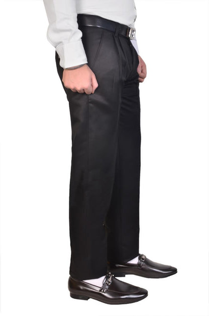 Cotton Solid Regular Fit Formal Trousers