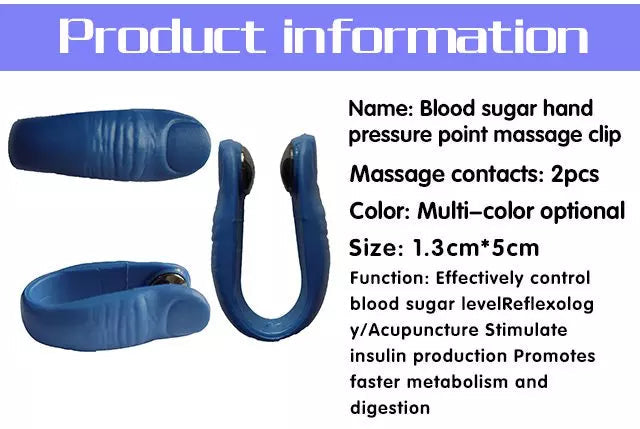 Sugar Control LI4 Acupressure Point Clip Pack of 2